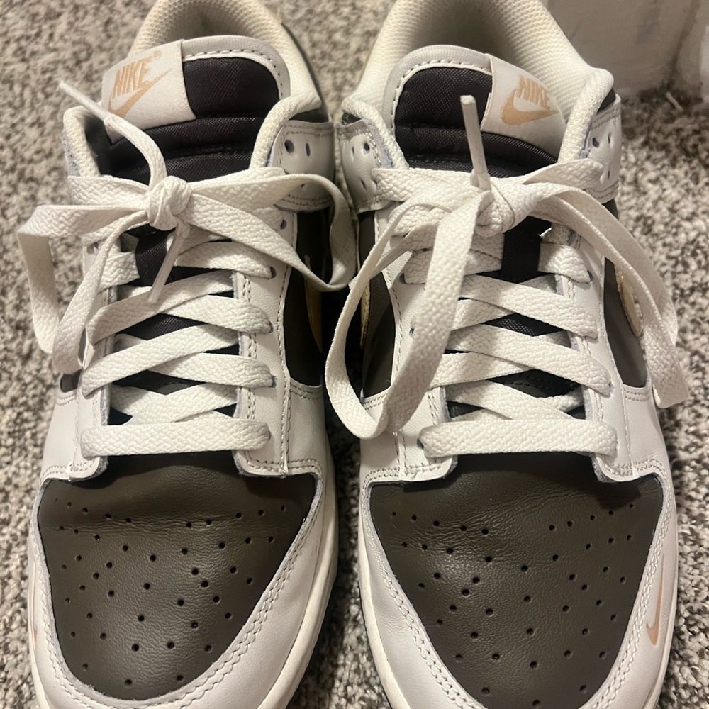 Nike White and Brown Sneakers